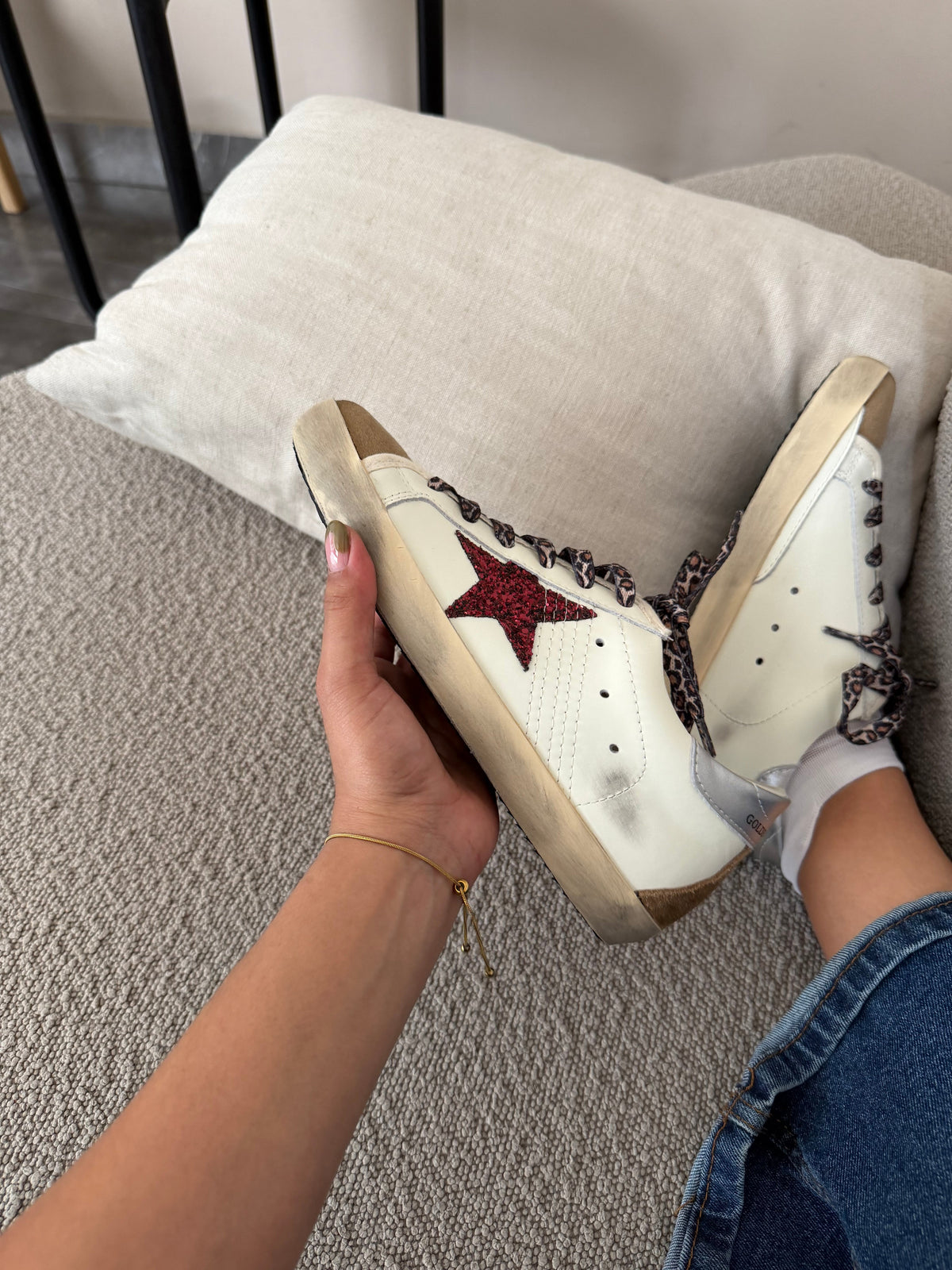 Golden Goose Red Glitter